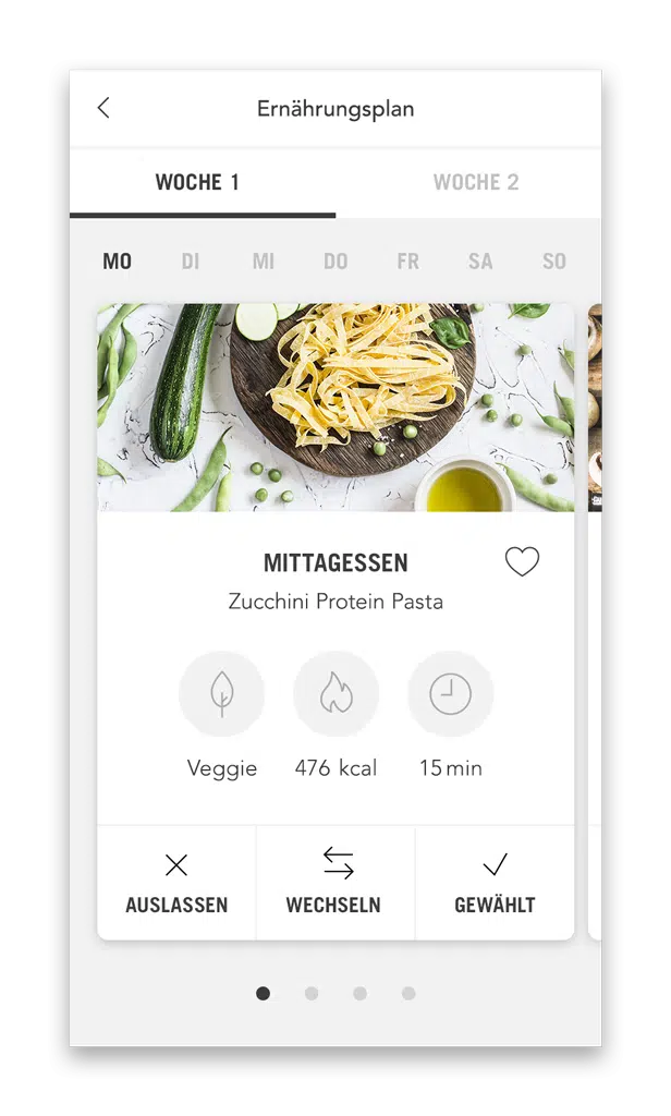 Körperschmiede Ernährungs-App Screenshot mit 10.000+ Rezepten
